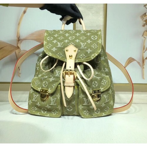 Louis Vuitton Denim Sac à dos M44460 vert
