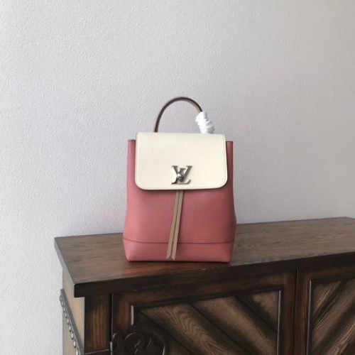 Louis Vuitton EPI Sac à dos en cuir M41815 Rose&Blanc