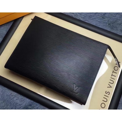 Louis Vuitton POCHETTE DE TOILETTE Cuir Epi 26 M41367 Noir