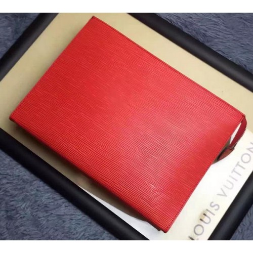 Louis Vuitton POCHETTE DE TOILETTE Cuir Epi 26 M41367 Rouge
