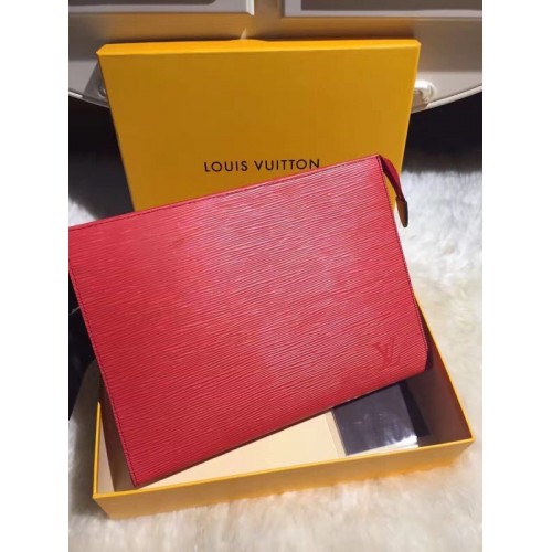 Louis Vuitton POCHETTE DE TOILETTE Cuir Epi 26 M67184 Rouge