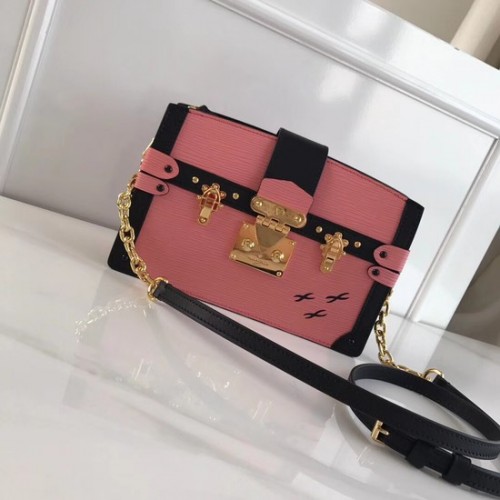 Louis Vuitton Pochette de coffre en cuir Epi M51697 rose