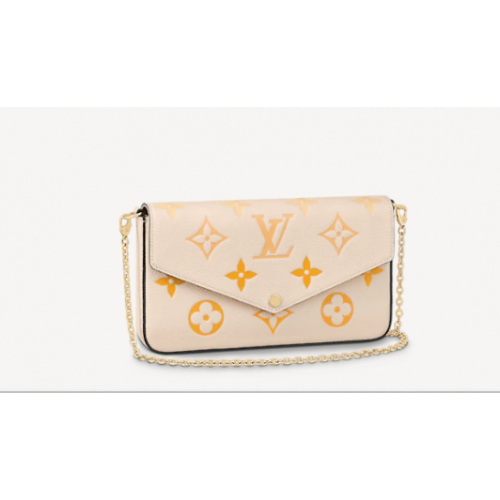 Louis Vuitton FELICIE POCHETTE M80498 Crème Safran