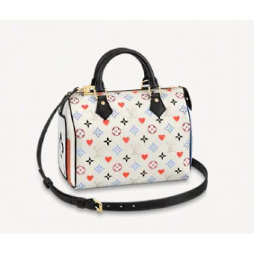 Louis Vuitton GAME ON SPEEDY BANDOULIERE 25 M57466 blanc