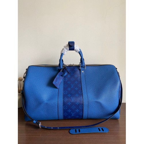 Louis Vuitton KEEPALL BANDOULIERE 50 M53766 Bleu