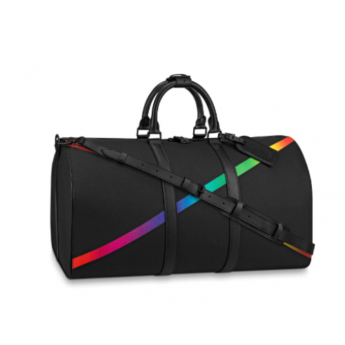 Louis Vuitton KEEPALL BANDOULIERE 50 avec bandoulière M60345 noir
