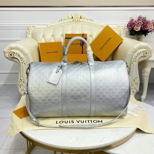 Louis Vuitton KEEPALL BANDOULIERE 55 M58041 argent