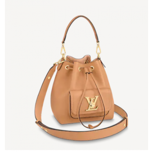 Louis Vuitton SEAU LOCKME M57687 Beige Arizona
