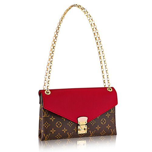 Louis Vuitton M41201 Toile Monogram Pallas Chaîne Cerise