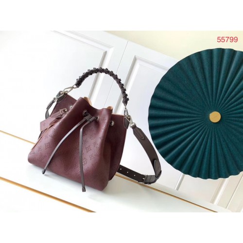 Louis Vuitton MURIA Mahina cuir de veau perforé M55800 Bordeaux
