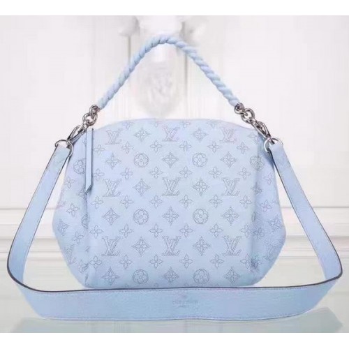 Louis Vuitton Mahina Cuir BABYLONE CHAIN BB Bag M51223 Bleu