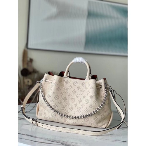 Louis Vuitton Mahina Sac fourre-tout en cuir Bella M59203 Beige