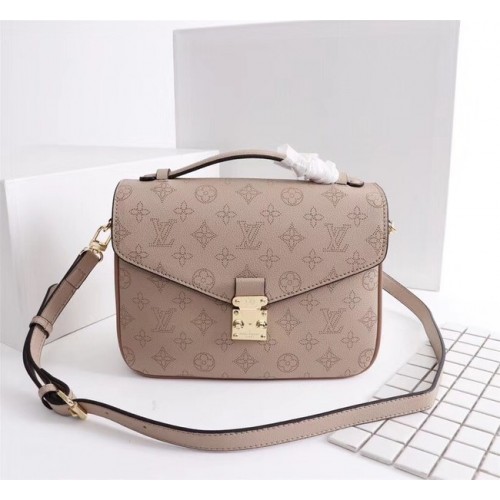 Louis Vuitton Mahina Cuir POCHETTE METIS M40780 abricot