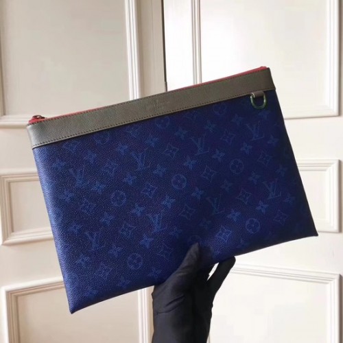 Pochette Louis Vuitton Toile Monogram POCHETTE APOLLO 61692 bleu