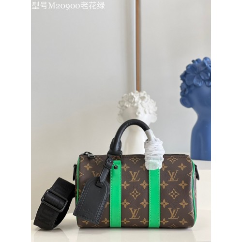 Louis Vuitton Toile Monogram KEEPALL BANDOULIERE 25 M20900 vert