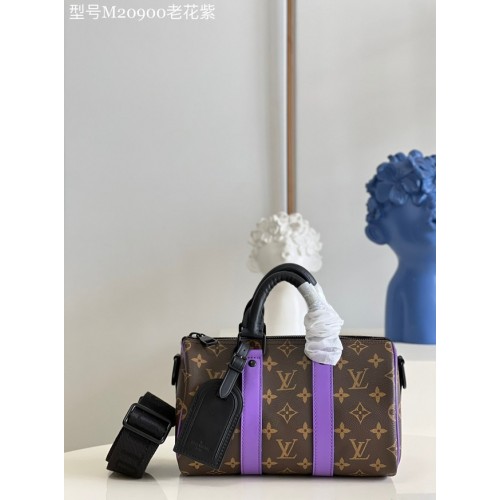 Louis Vuitton Toile Monogram KEEPALL BANDOULIERE 25 M20900 violet