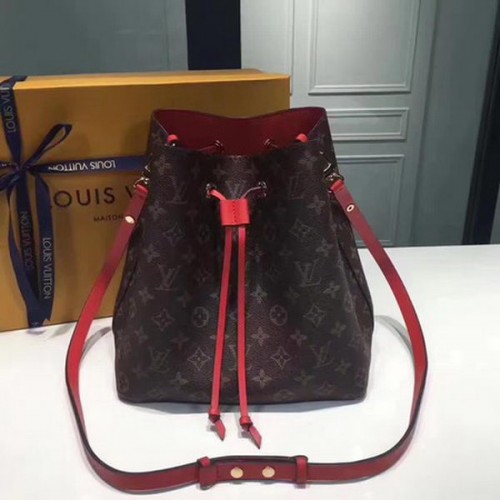 Toile Monogram Louis Vuitton NEONOE M44022 Rouge