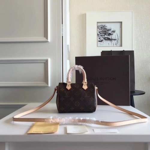 Louis Vuitton Toile Monogram Nano Speedy M61252