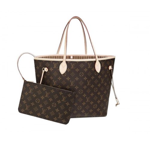 Toile Monogram Louis Vuitton Neverfull MM M40995 Beige
