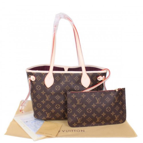 Toile Monogram Louis Vuitton Neverfull PM M41001 Fuchsia