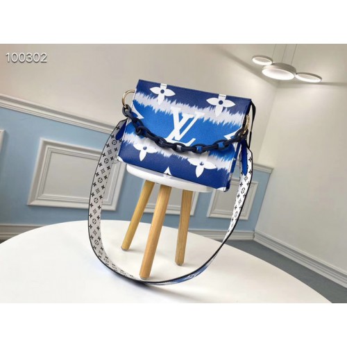 Louis Vuitton Monogram Canvas Cuir d'origine M68137 bleu