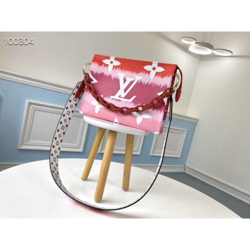 Louis Vuitton Monogram Canvas Cuir d'origine M68137 rouge