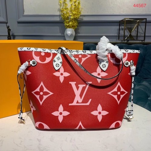 Louis Vuitton Monogram Canvas Cuir d'origine NEVERFULL MM M44567 Rouge