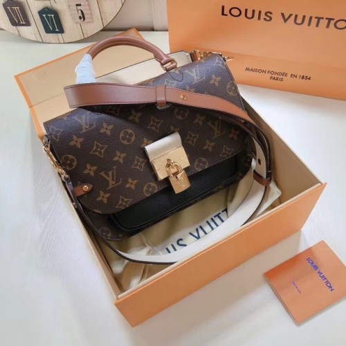 Louis Vuitton Monogram Canvas Cuir d'origine VAUGIRARD M44354 noir