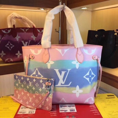 Louis Vuitton Monogram Canvas Original NEVERFULL M45128 rose
