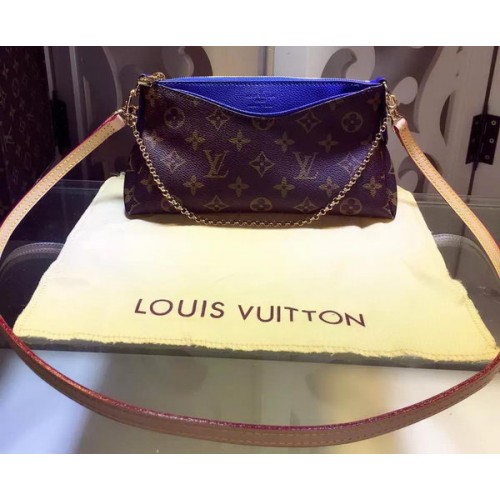 Louis Vuitton Toile Monogram PALLAS POCHETTE M41638 Bleu