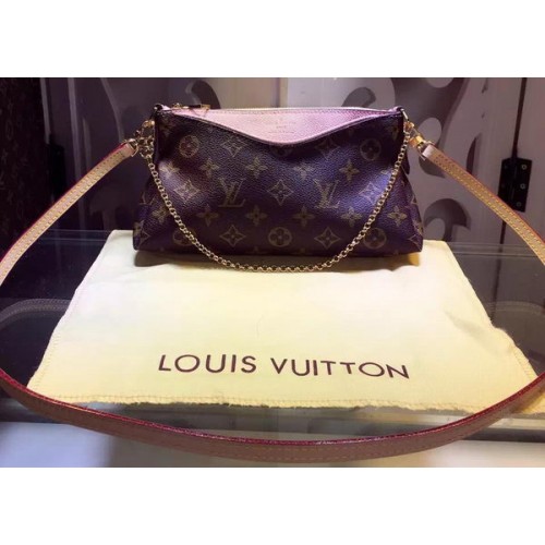 Louis Vuitton Toile Monogram PALLAS POCHETTE M41733 Coquelicot