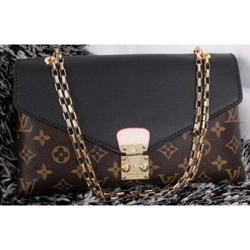 Sac Louis Vuitton Monogram Canvas Pallas Chain Aurore M41200 Noir