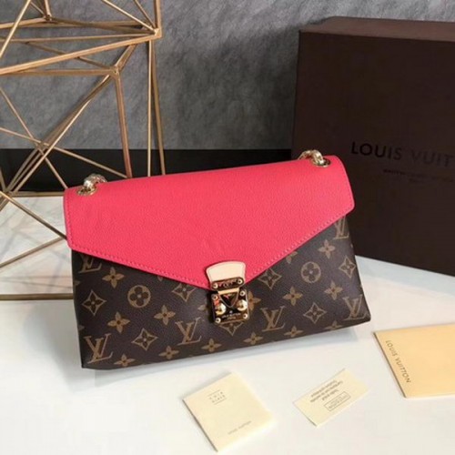 Louis Vuitton Toile Monogram Pallas Chaîne Cerise M41201 Rouge Clair
