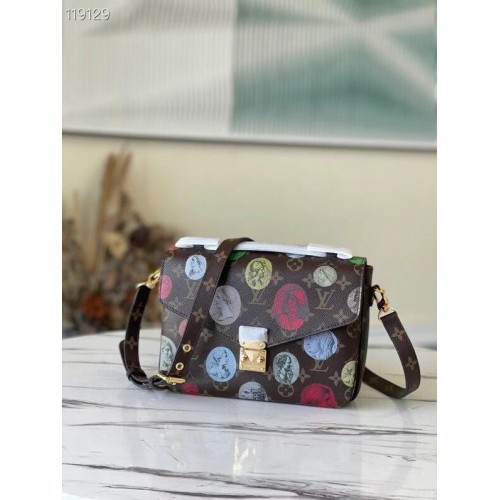 Louis Vuitton Monogram Canvas Pochette Metis Original Leather M40780 Badge