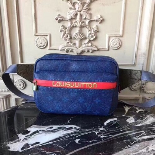 Louis Vuitton Toile Monogram SAC CEINTURE PN 42825 Bleu