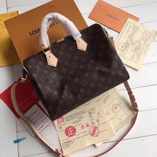 Louis Vuitton Toile Monogram Speedy 30 avec Bandoulière M40391
