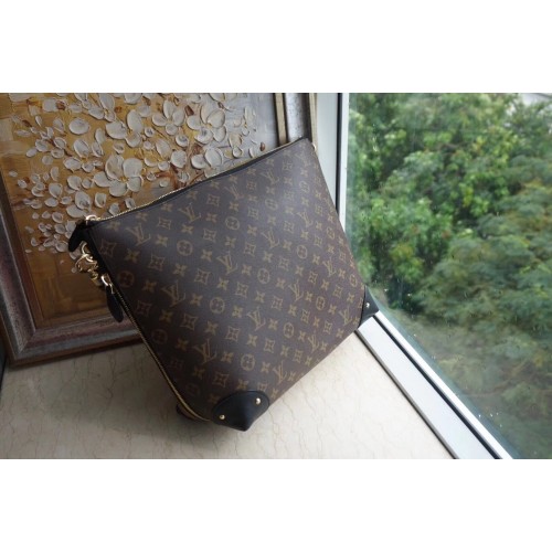 Louis Vuitton Toile Monogram Triangle Softy M41130 Noir