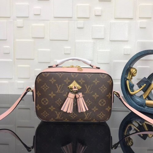 Louis Vuitton Monogram Canvas cuir d'origine SAINTINGE N40154 rose
