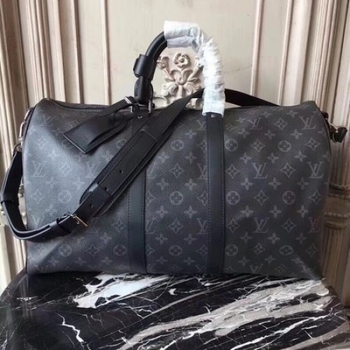 Louis Vuitton Toile Monogram Eclipse KEEPALL 41418 LF Noir
