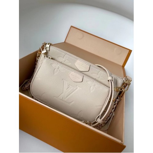 Louis Vuitton Monogram Empreinte Original Cuir M44823 Crème