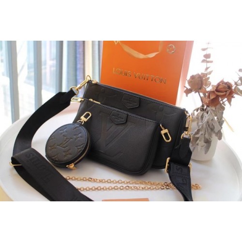 Louis Vuitton Monogram Empreinte Cuir d'origine M44823 noir