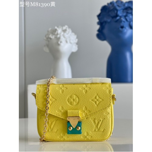 Louis Vuitton Monogramme Empreinte POCHETTE METIS BB M81390 jaune