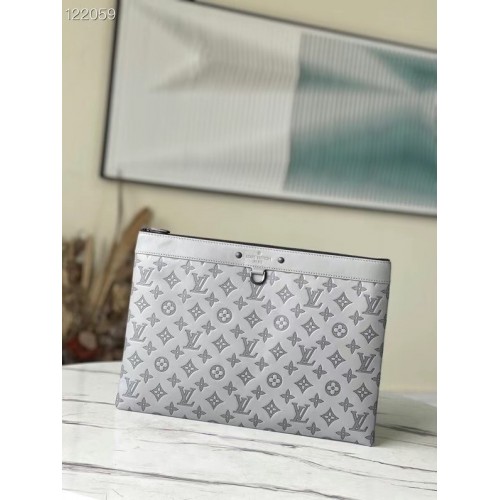 Louis Vuitton Monogram Empreinte POCHETTE VOYAGE M81385 gray