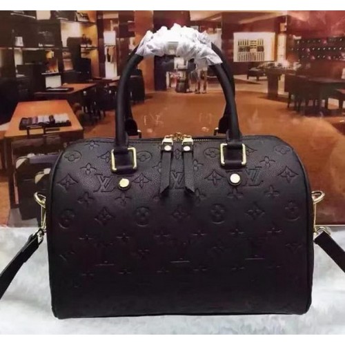 Louis Vuitton Monogram Empreinte Speedy 30 Bag M40762 Black