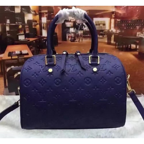 Louis Vuitton Monogram Empreinte Speedy 30 Bag M40762 Royal