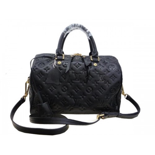 Louis Vuitton Monogram Empreinte Speedy 30 M40762 Black