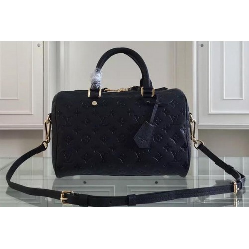 Louis Vuitton Monogram Empreinte Speedy BANDOULIERE 30 M91330 Black