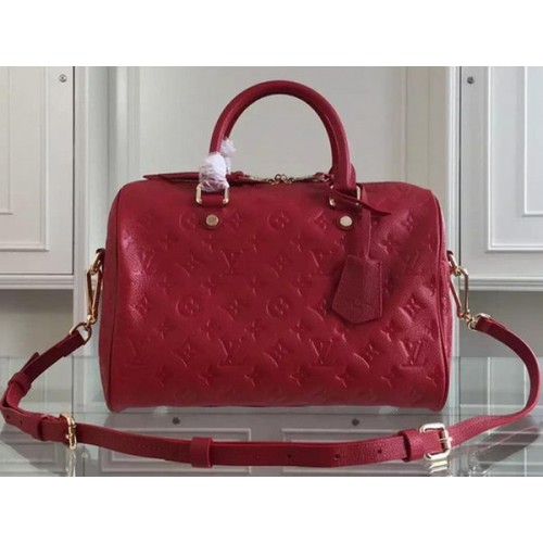 Louis Vuitton Monogram Empreinte Speedy BANDOULIERE 30 M91330 Red