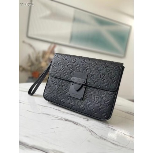 Louis Vuitton Monogram Empreinte Zipper Clutch bag M80560 black