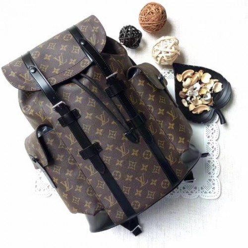 Toile Louis Vuitton Monogram Macassar CHRISTOPHER PM M43735